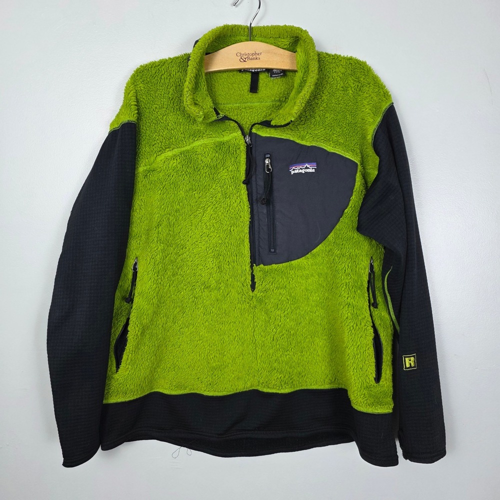 Vintage USA PATAGONIA R2 ALPINEFUR Mens XL TechFace Pullover Fleece Jacket